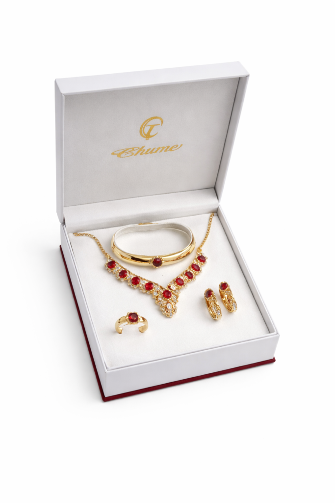 smycken set gul 250 kr